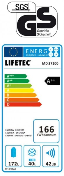 Aldi Lifetec Kühl-Gefrier-Kombination MD 37100 Test - 1