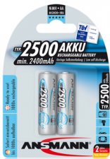 Test Aufladbare Batterien - Ansmann Typ 2500 Akku max e 