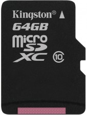 Test Secure Digital (SD) - Kingston 64 GB Class 10 UHS-I Micro-SDXC 