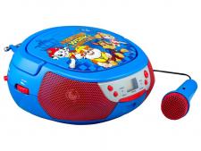 Test Lautsprecher - ekids Paw Patrol CD Player mit Mikrofon für Kinder tragbar PW-430 