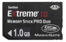 Test Memory Stick - Sandisk Extreme III Memory Stick PRO Duo 1.0 GB 