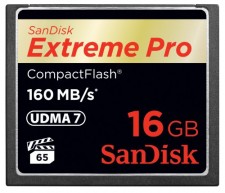 Test Compact Flash (CF) - Sandisk Extreme Pro CF 160MB/s UDMA 7 