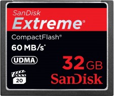 Test Compact Flash (CF) - Sandisk Extreme Pro CF 60MB/s UDMA 