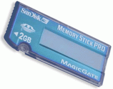 Test Memory Stick - SanDisk MS Pro 