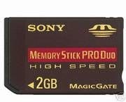 Test Memory Stick - Sony Memory Stick PRO Duo 2 GB 
