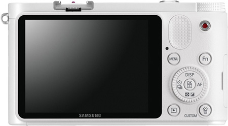 Samsung NX1000 Weiß Rückseite Display