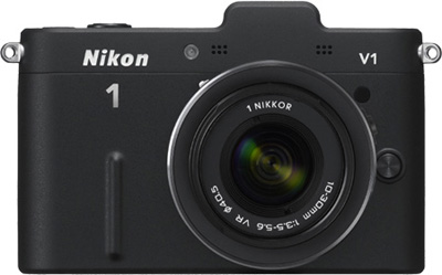 Nikon 1 V1 Schwarz Front