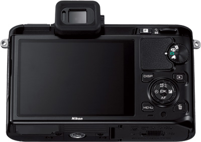 Nikon 1 V1 Rückseite Display Tasten