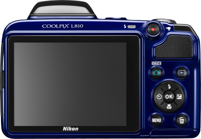 Nikon Coolpix L810 Rückseite Tasten
