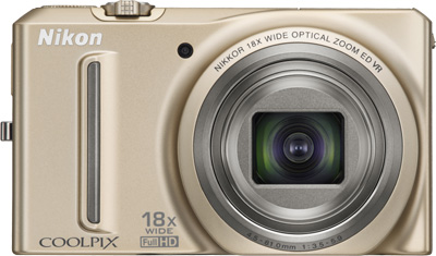 Nikon Coolpix S9100 Gold Frontseite