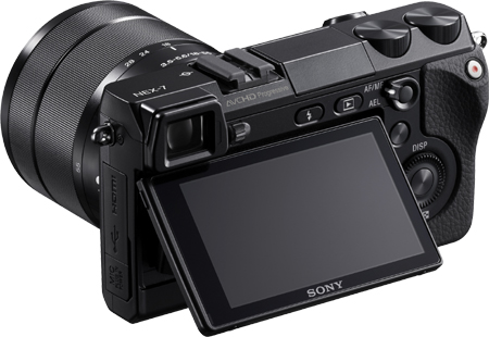 Sony NEX-7 Rückseite Display Tasten