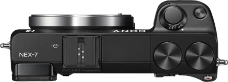 Sony NEX-7 Oberseite
