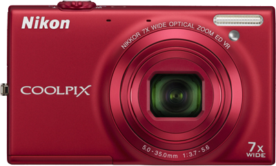Nikon Coolpix S6150 Rot Frontseite