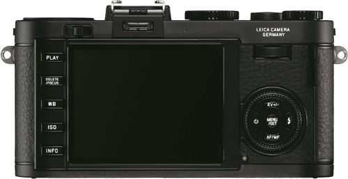 Leica X2 Schwarz Rückseite Display Tasten