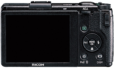 Ricoh GR Digital IV Rückseite Display Tasten