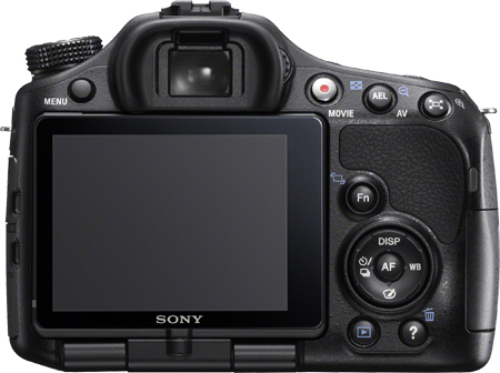 Sony SLT-A65 Rückseite Tasten Display