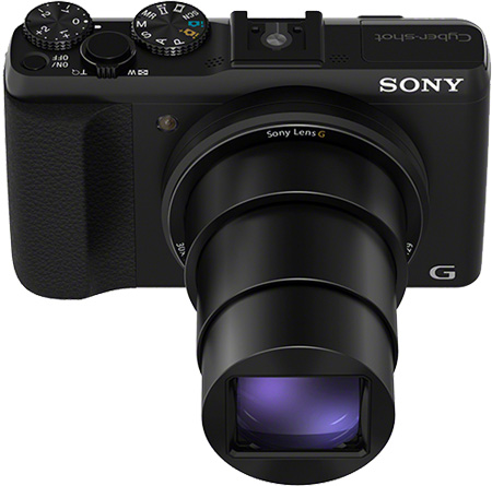 Sony HX50V Oberseite Moduswahlrad Belichtungskorrektur
