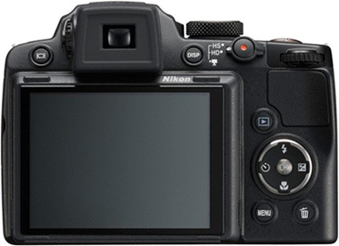Nikon P500 Rückseite Display
