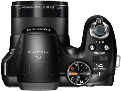 Fujifilm FinePix S2980 Oberseite Wahlrad