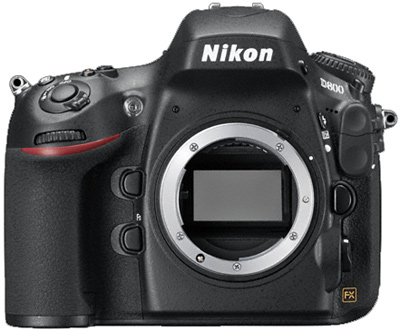 Nikon D800 Frontseite Bajonett Sensor