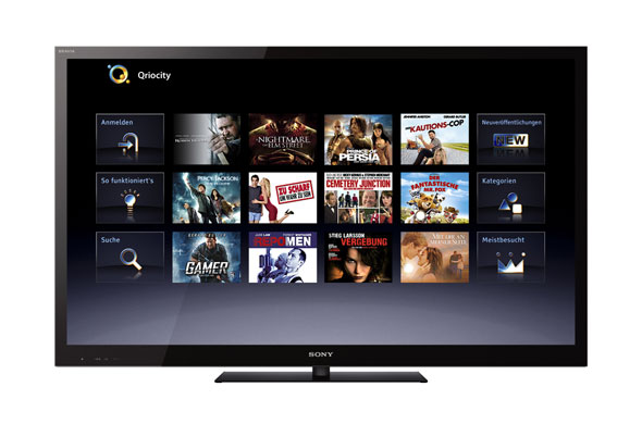 Bild Bravia-Fernseher jetzt mit Qriocity