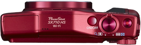 Canon PowerShot SX710 HS Rot Oberseite Top
