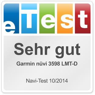 Garmin nüvi 3598 LMT Auszeichnung (© eTest.de)
