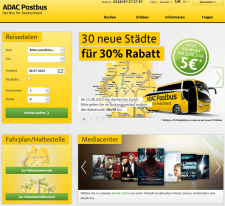 Test Fernbusreise-Anbieter - adac-postbus.de 