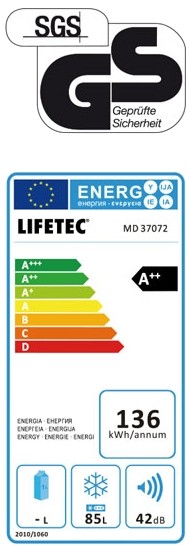 Aldi Lifetec Gefrierschrank MD 37072 Test - 1
