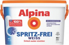 Test Wandfarben - Alpina Spritz-Frei Weiß 