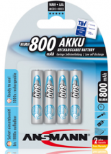 Test Aufladbare Batterien - Ansmann 800 Akku max e 