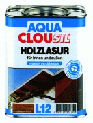 Test Holzschutzlasuren - Aqua Clousil Holzlasur nußbaum 