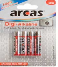 Test Einweg-Batterien - arcas Digi Alkaline (AAA) 