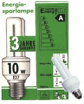 Test Bauhaus Voltolux Energiesparlampe 10W