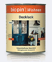 Bio Pin Decklack, Seidenglanzlack im Test Test Bio Pin Decklack, Seidenglanzlack