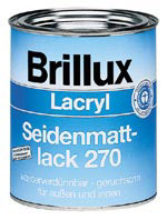 Test Lackfarben - Brillux Lacryl Seidenmattlack 270 
