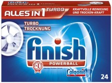 Test Geschirrreiniger-Tabs - Calgonit finish Powerball Alles in 1 Turbo 