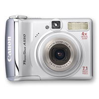 Canon PowerShot A550 im Test Test Canon PowerShot A550