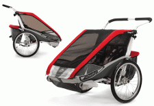 Test Kinderfahrradanhänger - Chariot Cougar 2 mit Fahrrad Set 