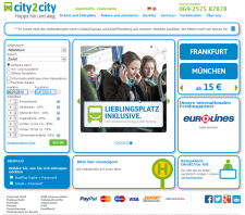 Test Fernbusreise-Anbieter - City2city.de 