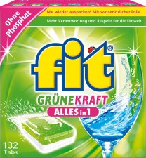 Test Geschirrreiniger - fit Grüne Kraft Tabs Alles in 1 