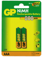Test GP 800 mAh (AAA)