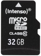 Intenso 32 GB Class 10 Micro-SDHC im Test Test Intenso 32 GB Class 10 Micro-SDHC