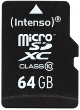 Test Secure Digital (SD) - Intenso 64 GB Class 10 Micro-SDXC 