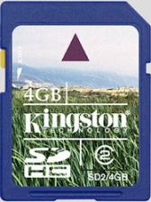 Kingston 4 GB SDHC Klasse 2 im Test Test Kingston 4 GB SDHC Klasse 2