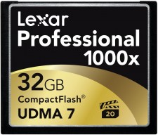 Test Compact Flash (CF) - Lexar Professional CF 1000x UDMA 7 