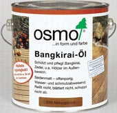 Test Holzpflegeöl - Osmo Banqkirai-Öl 