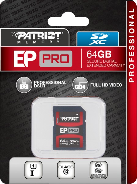 Patriot EP Pro SDHC SDXC 90MB/s Class 10 USH-I Test - 0