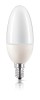 Philips Softone Energiesparlampe in Kerzenform 8 W (40 W) E14-Sockel Warmweiß - 