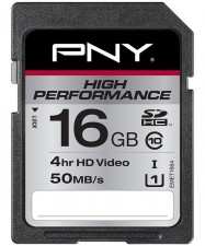 Test PNY 16GB High Performance Klasse 10 UHS-1 SDHC